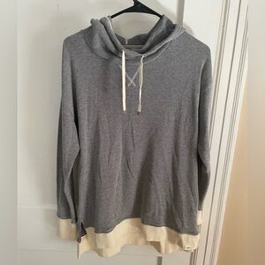 LL Bean cowl neck hooded sweatshirt